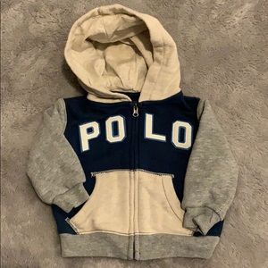 Boys Ralph Lauren Polo Zipper Hoodie size 6M--SOLD